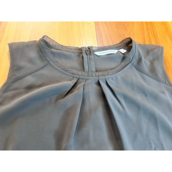 Soft Surrondings Women’s Sleeveless Top. Size Large. Zip Closure. Brown - Picture 2 of 8